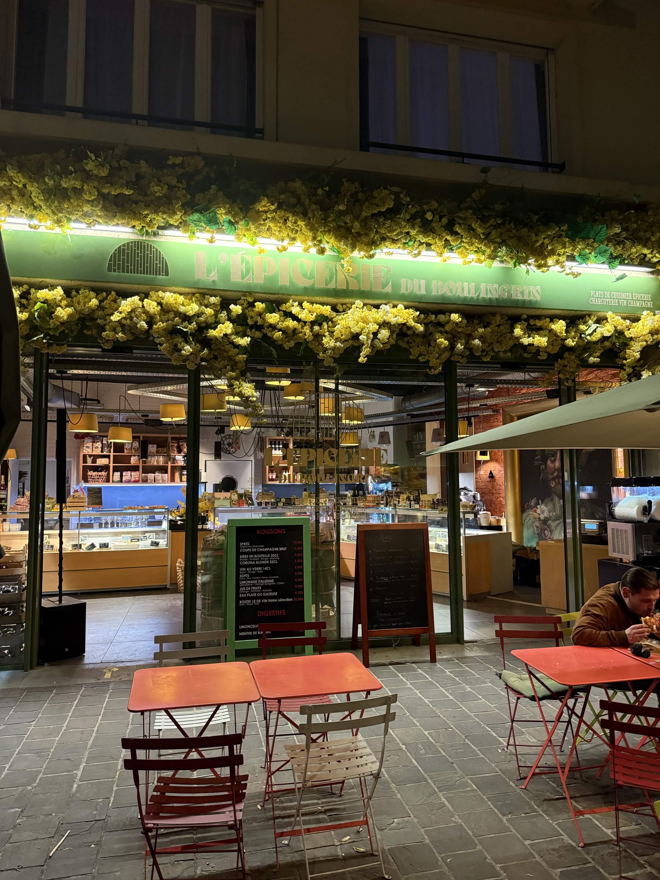 Façade de L'Épicerie du Boulingrin, 7 rue de Mars à Reims